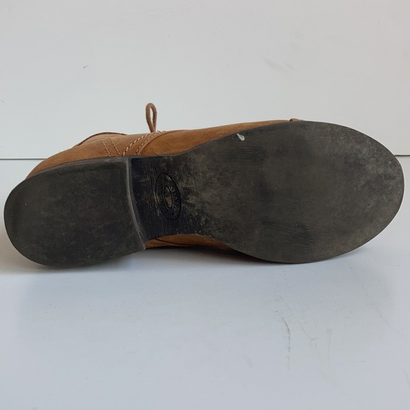 Steve Madden Tuundra lace up back zip camel ankle boot granny paddock boot - Picture 9 of 16